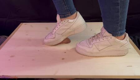 Sneakers Cock Crush & Barefoot Post-Cum Cockboard Treatment with TamyStarly