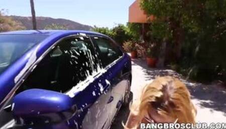 Cute blonde teen babe Alina West fucked by a big dick