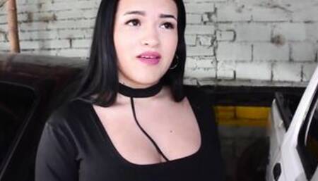 CARNEDELMERCADO - (Maria Del Rosario, Alex Moreno) - Shy Chubby Dark Haired Shows Her Fucking Skill On A Gigantic Latino Cock