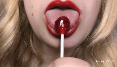 Red Lips Lollipop Suck [WMV]