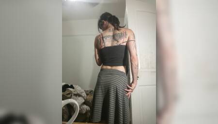 Felt so hORNEY NEEDED TO cUM..so i masterbated cuming all over my soft  belly