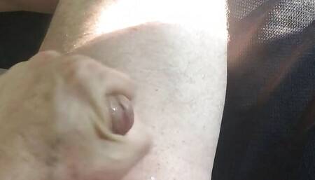 Evening stroking to strong orgasm