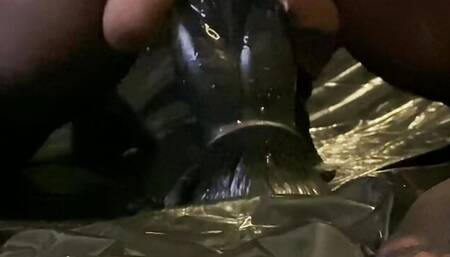 Sissy training ass pussy fucking Mr. Hankeys large Beowulf