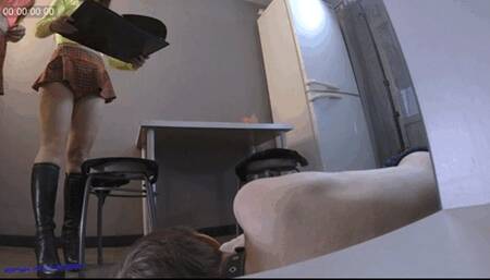 0024RB [2 camer] Princess he will lick the dessert from our boots! And at the end I'll probably pee in his mouth [1080]