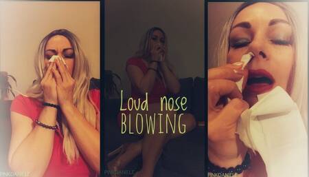 Blond in heels nose blowing MOV