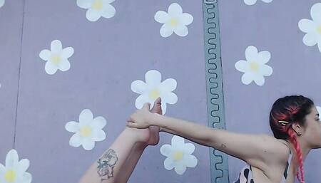 Yoga Workout Beginner Livestream Flashing Nip Slip Venezuelan