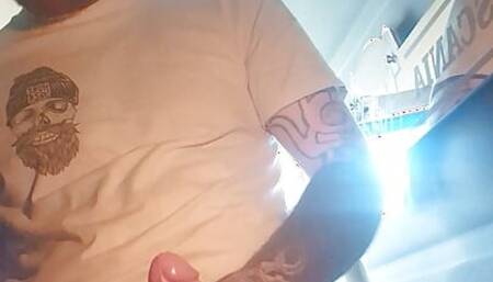 Wanking in the lorry