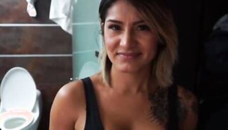 CARNE DEL MERCADO - (Cristian Cipriani, Logan Salamanca, Camila Santos) - Sexsual Tattooed Pussy With Mouth Picked Up And Fuck By two