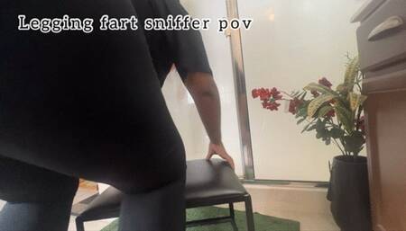 Sniff my Legging Farts POV - ebonybooty49