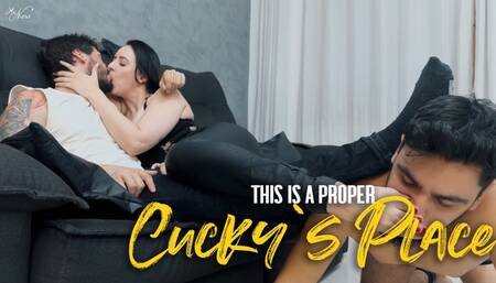 Nara serves feet and cock as breakfast for her cuckold (720 EN-sub)
