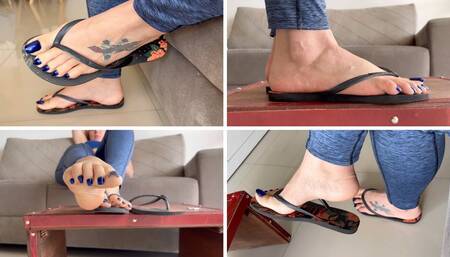 These Brazilian flip flops are so sexy (MP4-HD 1080p)