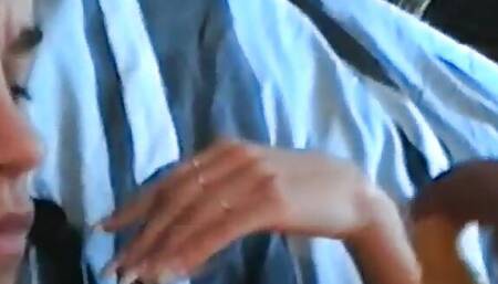 The first audition of the beautiful girl today a pornstar who masturbates her shaved pussy with a sex toy