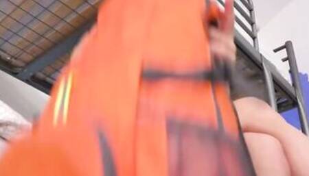 TURNED ON HOSTEL - PAWG 18 Year Old Katarina Rin Slams Her Cunt On A Gigantic Cock - LETSDOEIT