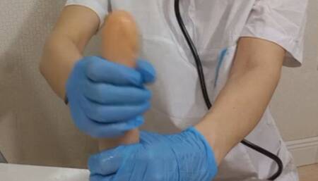 Sexy nurse in gloves