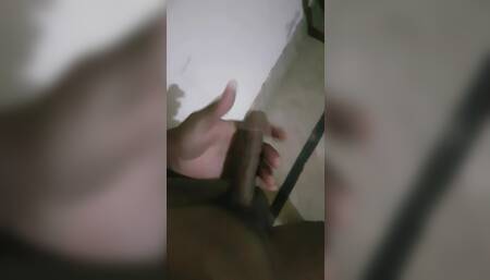 Alone men in home doing blowjob