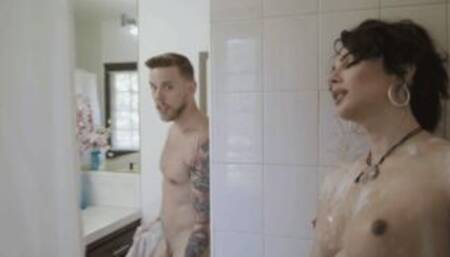 Tight TS babysitter anale by horny boss