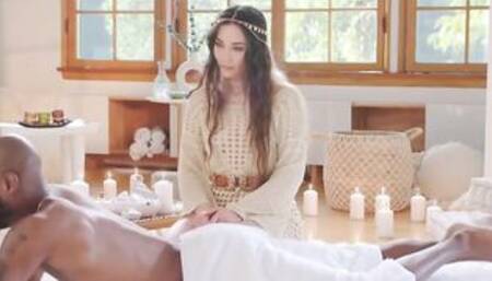 BLACKED Stunning Beauty slender Aria devours every inch of Anton