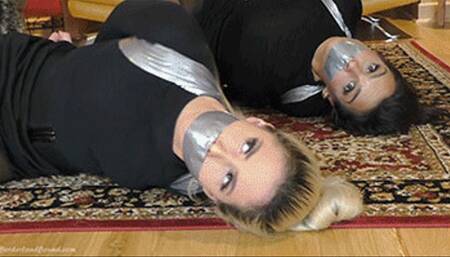 Ellie Jay & Latina in: GasMask Was Going to Initiate the SilverWolf Device - We Had No Choice but to Give it Up - & Were Bound & Gagged! (WMV)