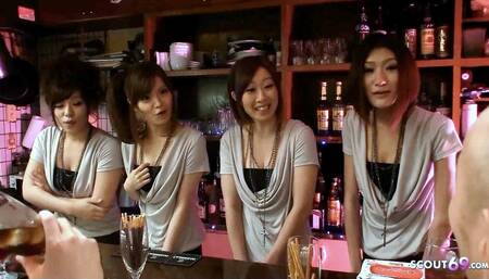 Swinger Sex Orgy with Petite Asian Teens in Japanese Club