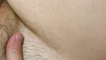 Amateur hairy pussy MILF gets massaged and fingered