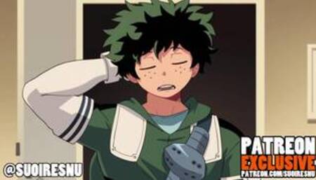 Deku and uraraka follow their patreon