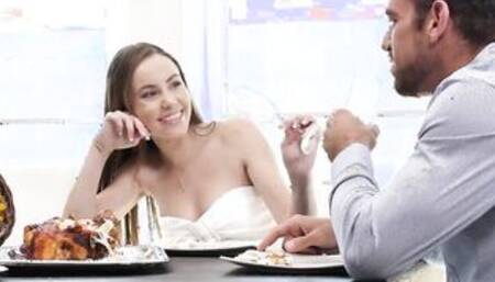 PASSION-HD Beautiful Bombshell Morning Happy Thanksgiving Screwed into the Kitchen