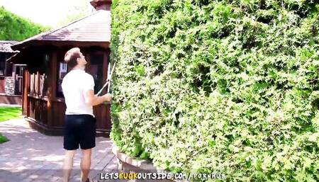 Perky Gabriel Clark and Heidi Van Horny - cumshot trailer - Lets Fuck Outside