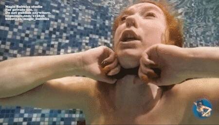 Ginger and nice dress and pantyhose