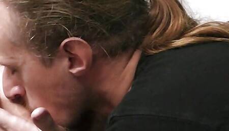 He fucks lovely blonde fatty on first date