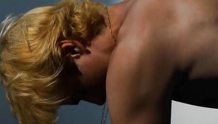 Gorgeous Blond Jock Ben Masters Teases Himself Solo