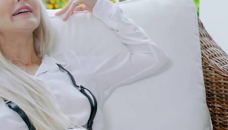 SLAYED Blonde beauties Nancy & Eva get naughty at work