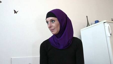 Muslim chick Espoir screwed in the missionary pose by big cock