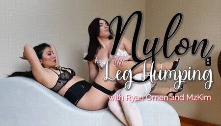 Nylon Leg Humping: Ryan Omen and Mz Kim