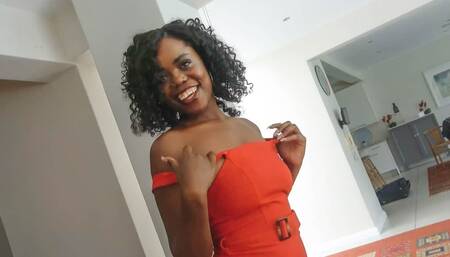 Natural Ebony MILF taking White Cock in Fake Hardcore Job Interview