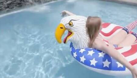 FACIALS4K Multiple Exploded Facials By two Hung Dicks On 4th Of July