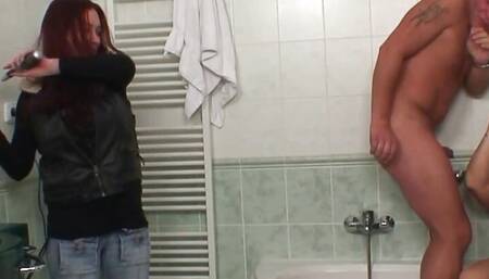 Busty brunette mom caught riding his cheating cock