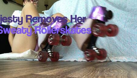 Majesty Removes her Sweaty Rollerskates