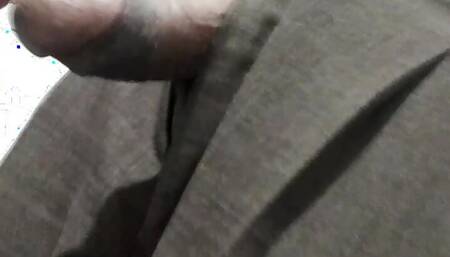 Bathroom with clothes dick show and play