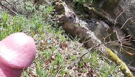 Cumming in the woods