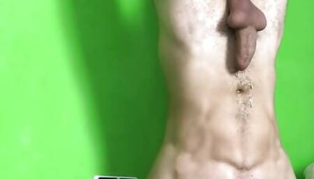 Deepthroat fuck upside down after cumming