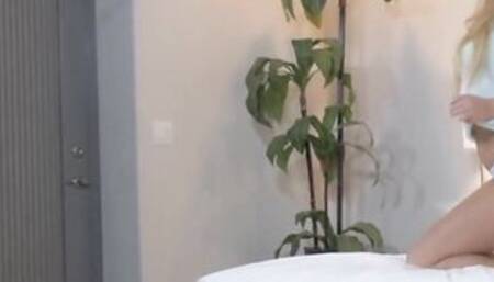 Incredible blonde, Abby Cross is moaning while cumming