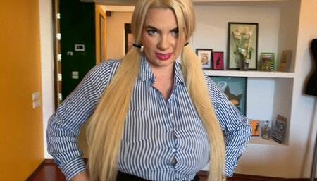 Slow motion button popping on a shirt