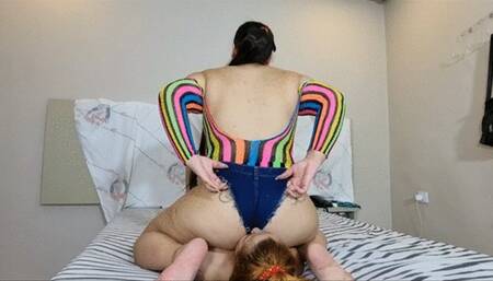 Farting big ass jeans, part 2, by Agatha and Nicole, (cam by Manu) FULL HD