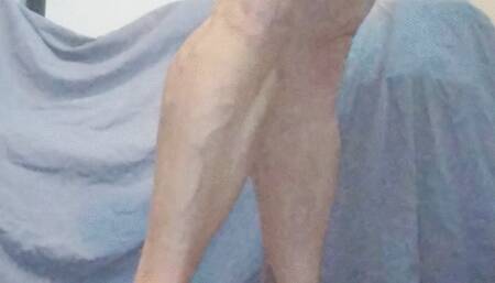 Red lace panties and toy