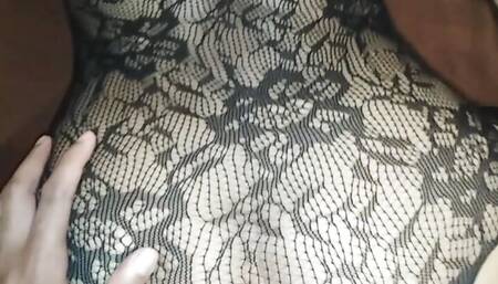 Thai milf get fuck in black nylon on Songkran day