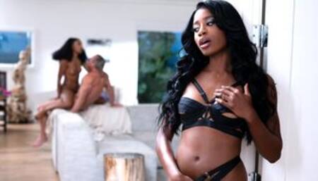 Ebony lesbians bisexual with white cock