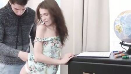 Slim Cutie Neya Riley Getting Her 19 Year Mature Snatch Banged! and Cum Filled