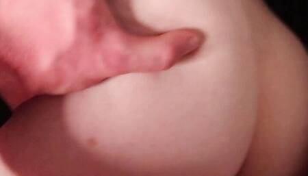 POV Fucking my stepsis doggy until she gets a creampie