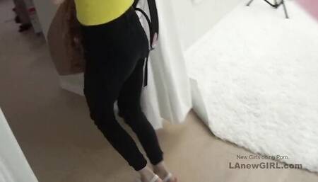 Pin-up Allie Addison - casting babe scene - LA New Girl