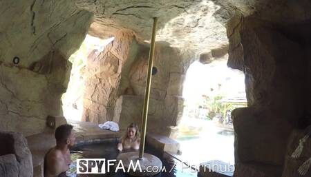 SPYFAM Step Dad Seduced Into Jacuzzi Fuck